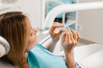 a patient during her appointment  